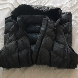 Long puffer vest!